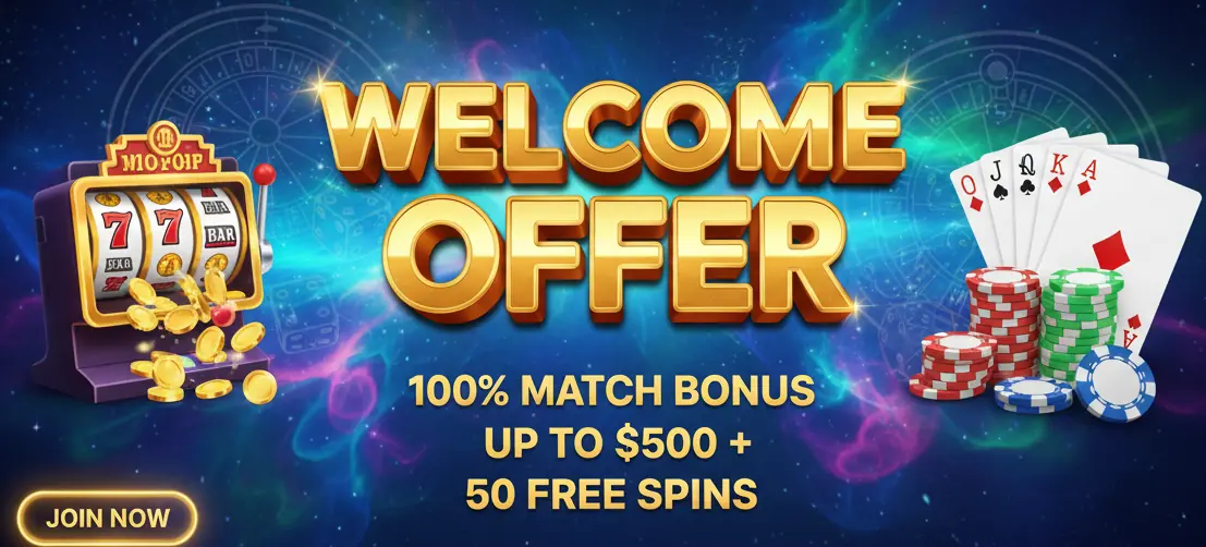 Spin Galaxy casino welcome offer